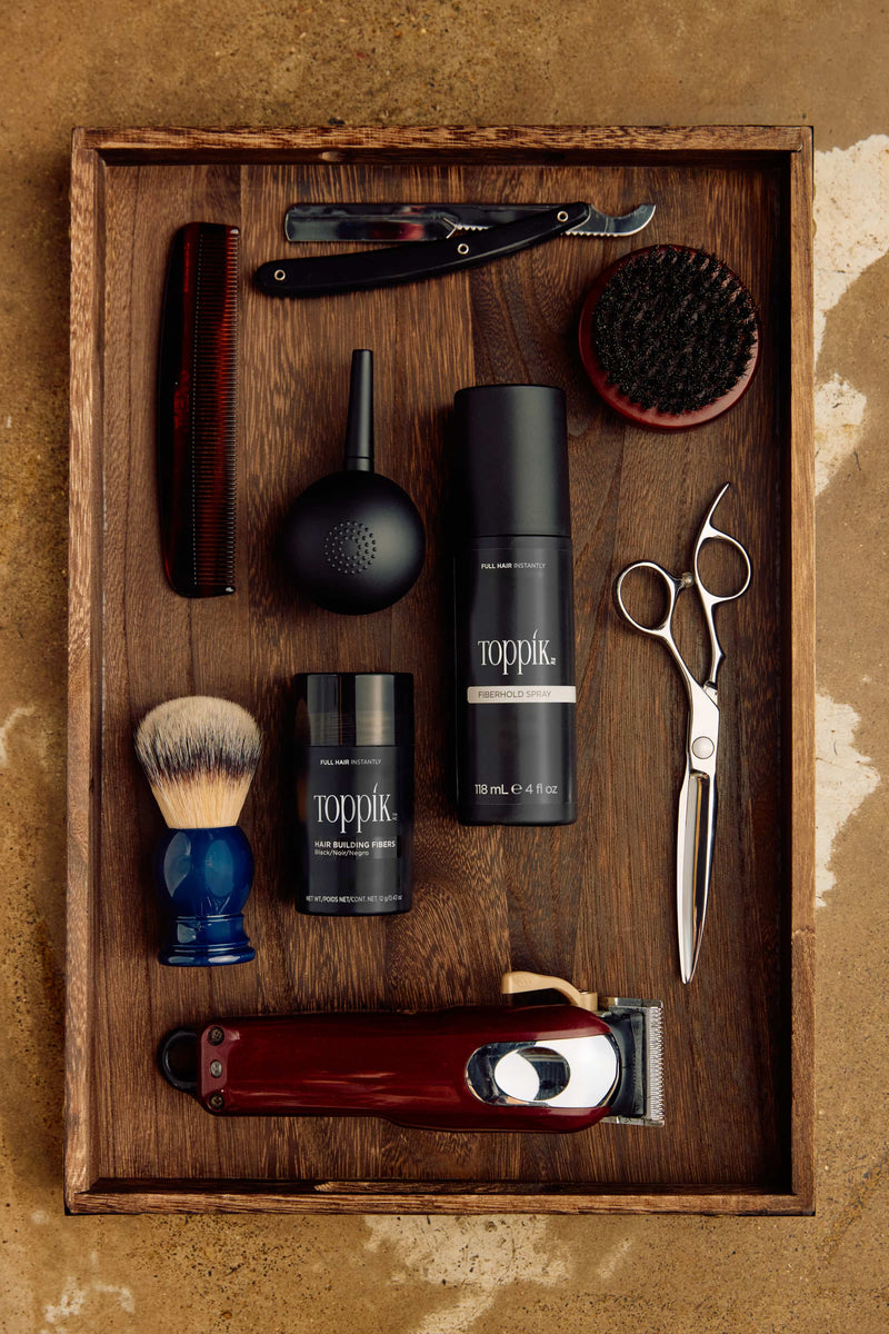 Toppik men's grooming campaign shoot produced by Seasky in London
